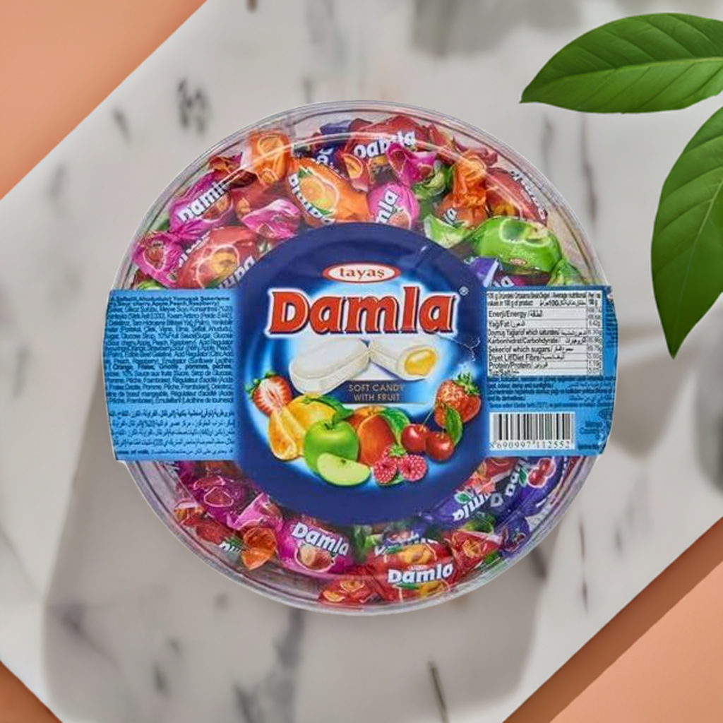 TAYAS - Damla Assorted Soft Candy With Fruit 400 gr - Best Grocery