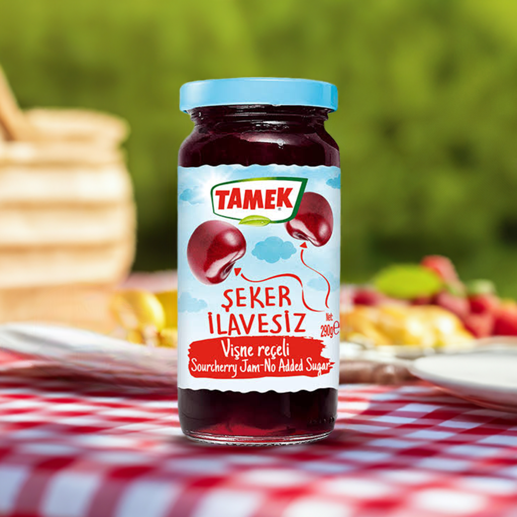 Tamek SugarFree Sourcherry Jam 290 gr - Best Grocery