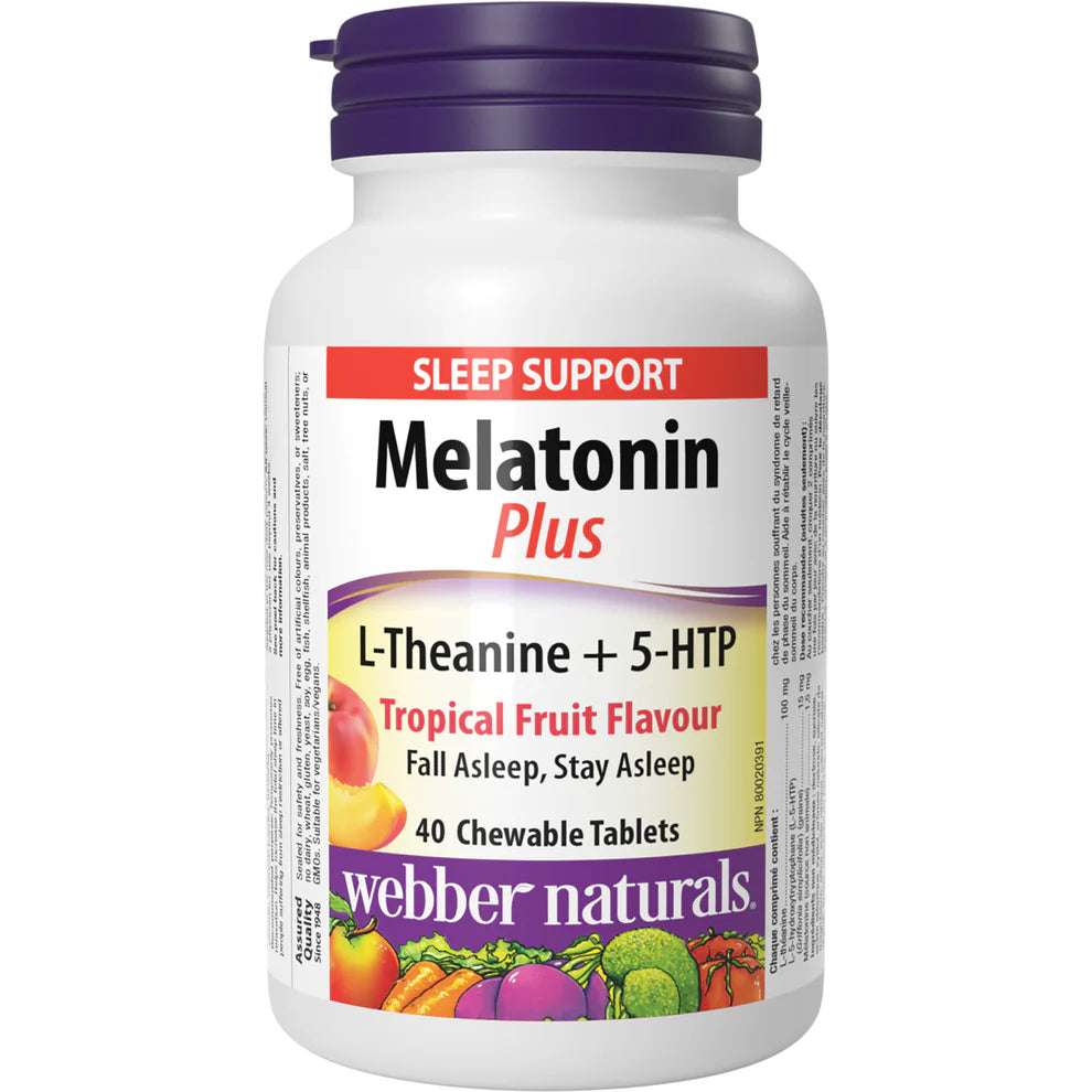 Melatonin Plus L-Theanine + 5-HTP Chewable Tablets - Best Grocery