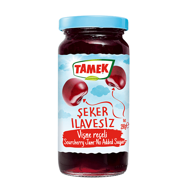 Tamek SugarFree Sourcherry Jam 290 gr - Best Grocery