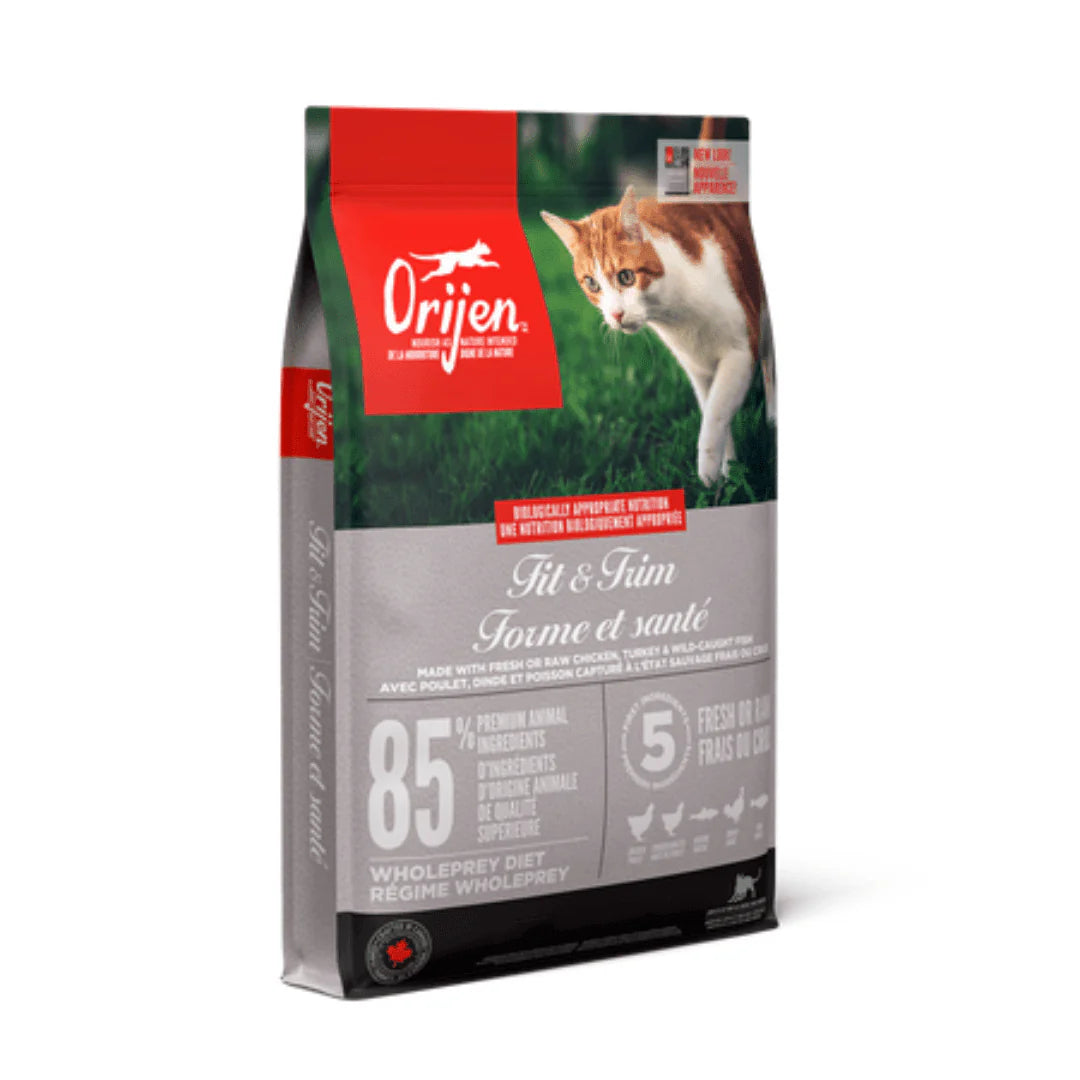 Orijen Dry Cat Food - Fit & Trim Chicken, Turkey, Wild-Caught Fish Adult - 1.8 KG