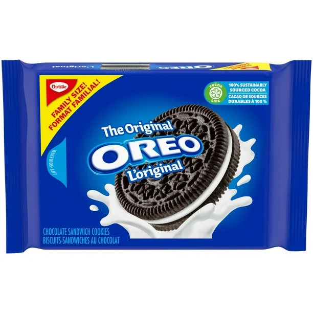 OREO Original Chocolate Sandwich Cookies, Family Size, 439 g